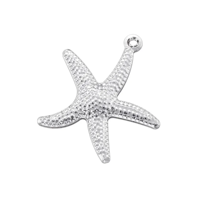 1 Piece 12mm 16mm 22mm Copper Zircon 18K Gold Plated Starfish Conch Dolphin Pendant