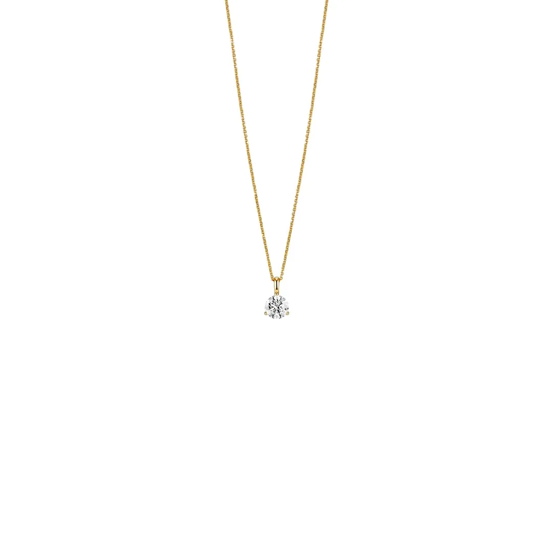 18K Gold Baby Diamond Necklace