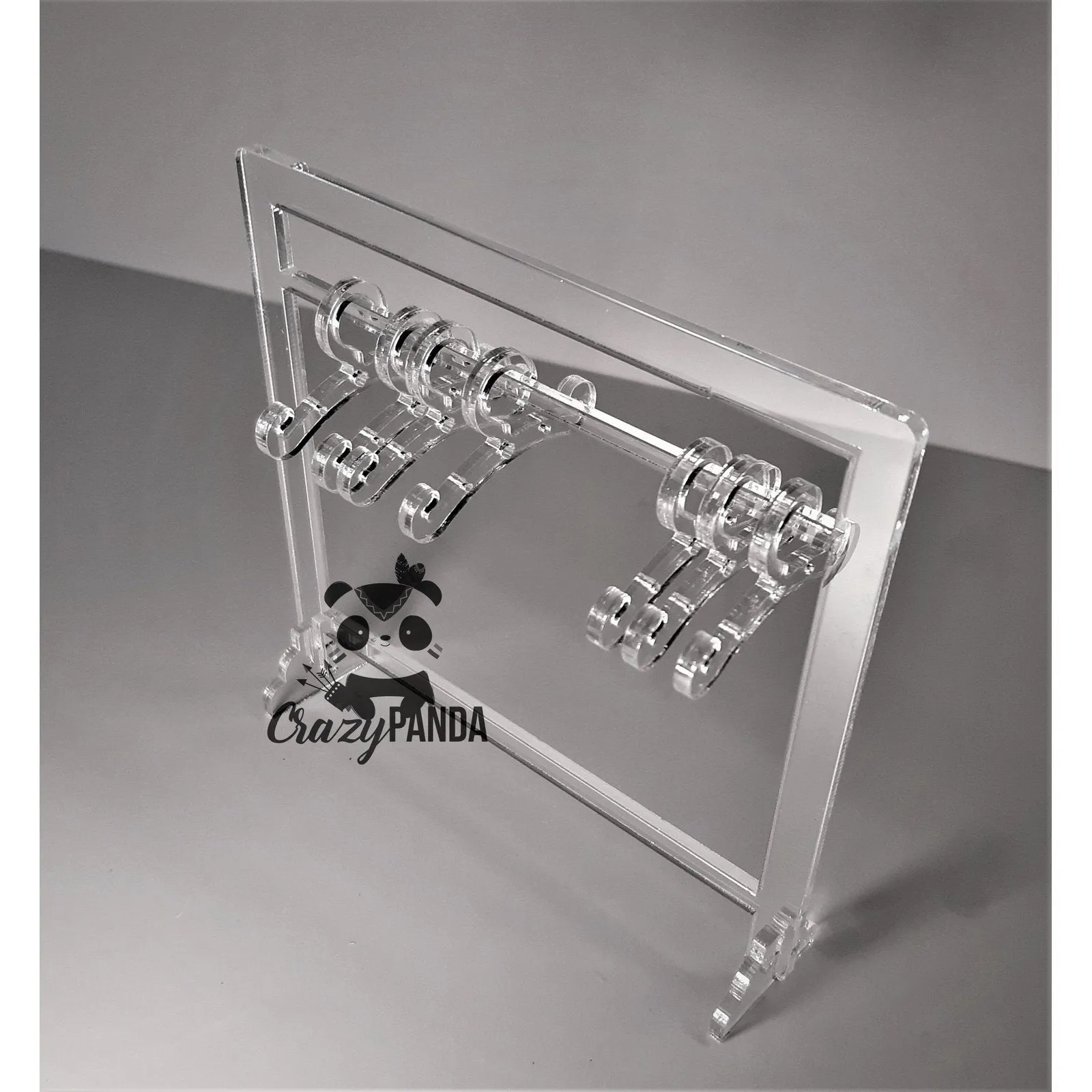 Acrylic Blank Clear Earring Stand - 130x130mm(Choose Your Colours)