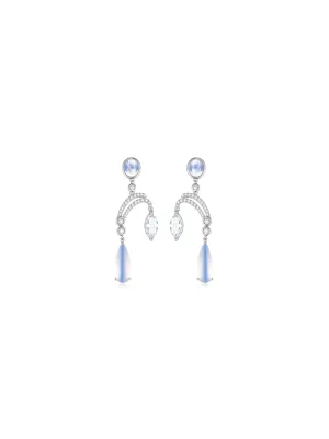 Aqua Essence Earrings (White) (Pair)