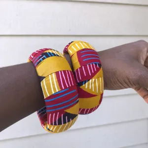 Arun Large Ankara Bangles Bracelets