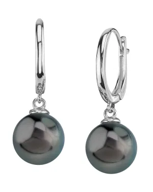 Black Tahitian Pearl Sirius Dangle Earrings