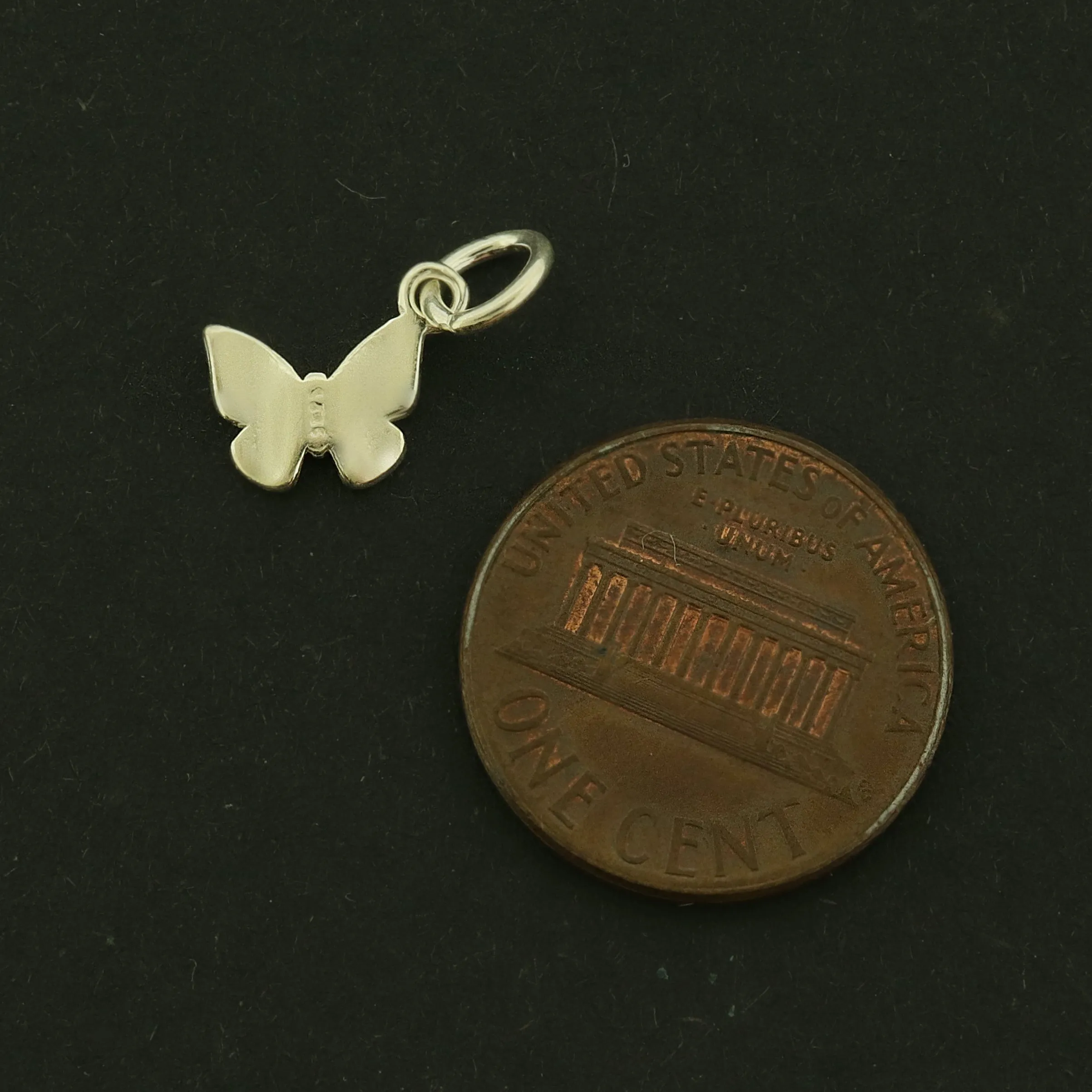 Butterfly Enamel Sterling Silver Charm - ST242