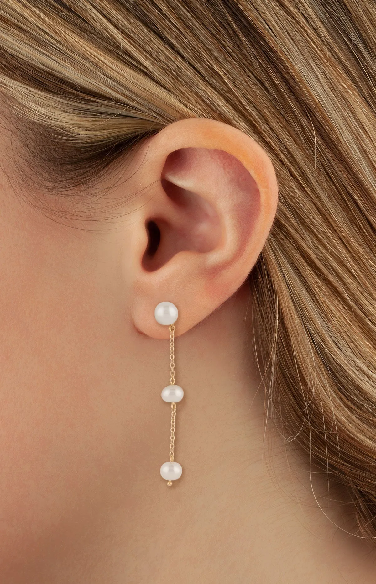 Carla | Nancy B. Pearl Station Drop Earrings