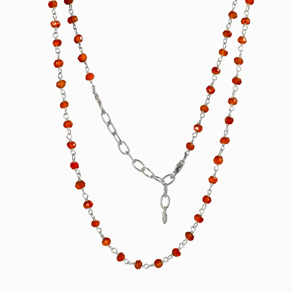 Carnelian Beaded Necklace