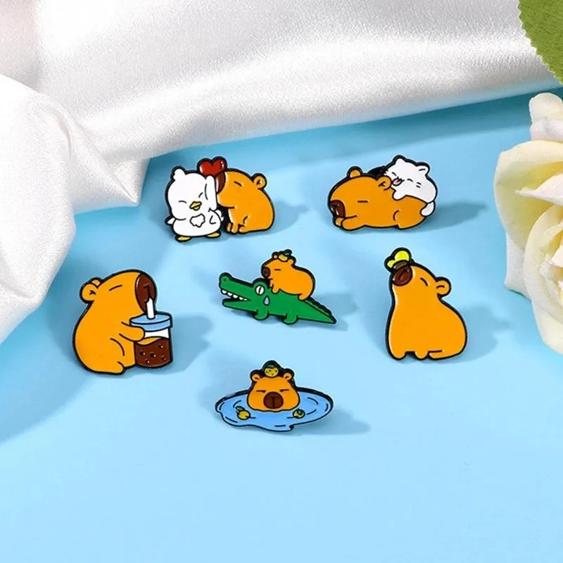 Cartoon Style Cute Pastoral Animal Alloy Women's Brooches