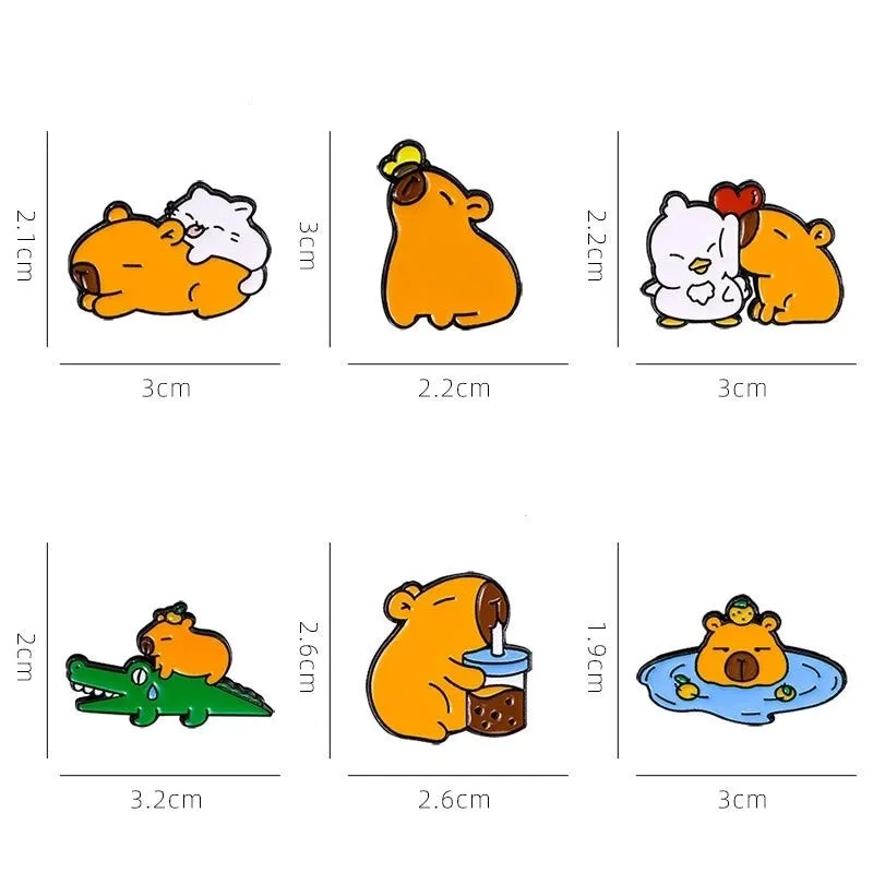 Cartoon Style Cute Pastoral Animal Alloy Women's Brooches