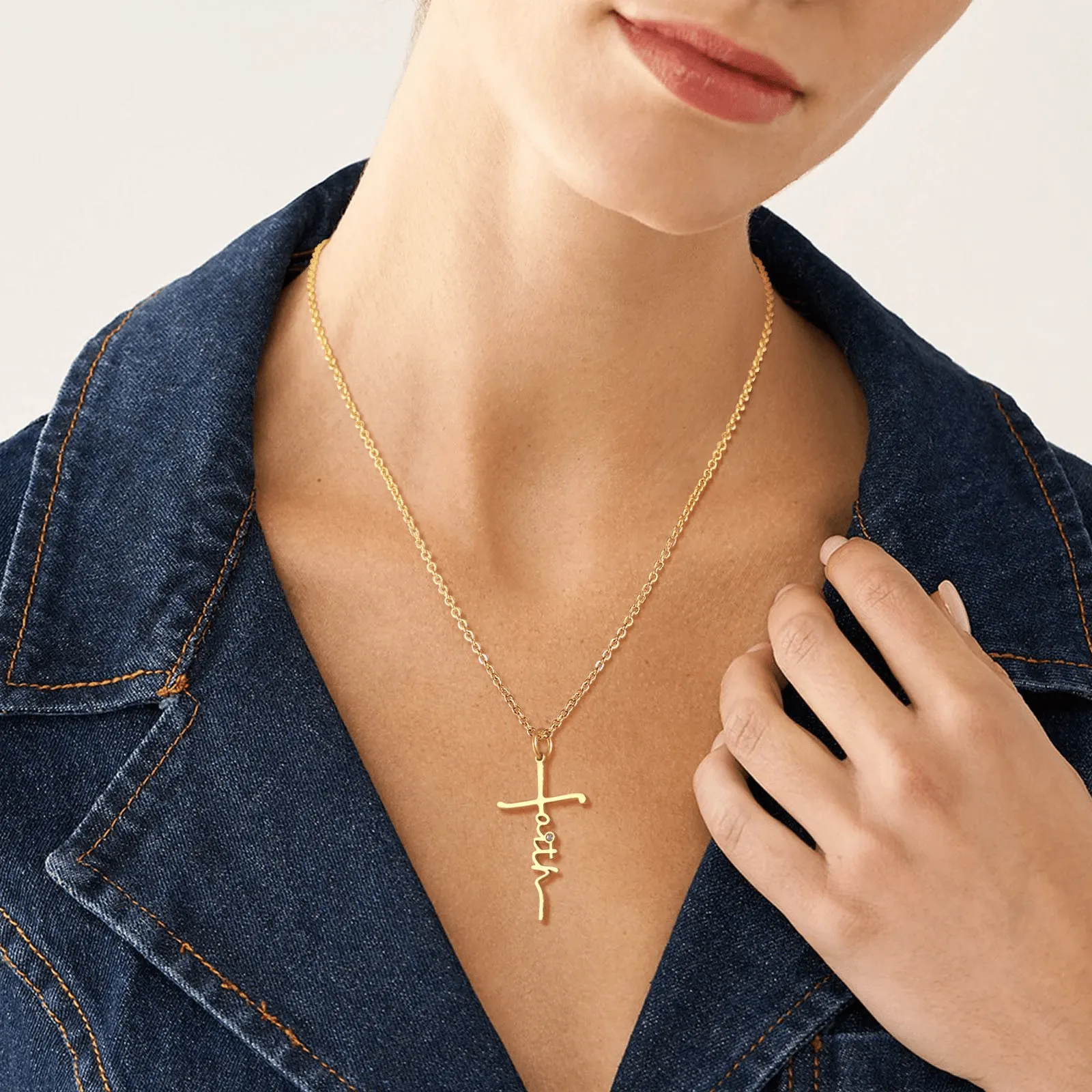 Christian Faith Cross Necklace