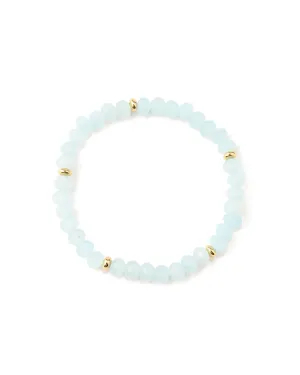 Crystal 5 Saucer Bracelet | 6mm