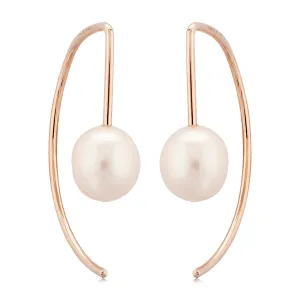 Curved Pearl Earrings