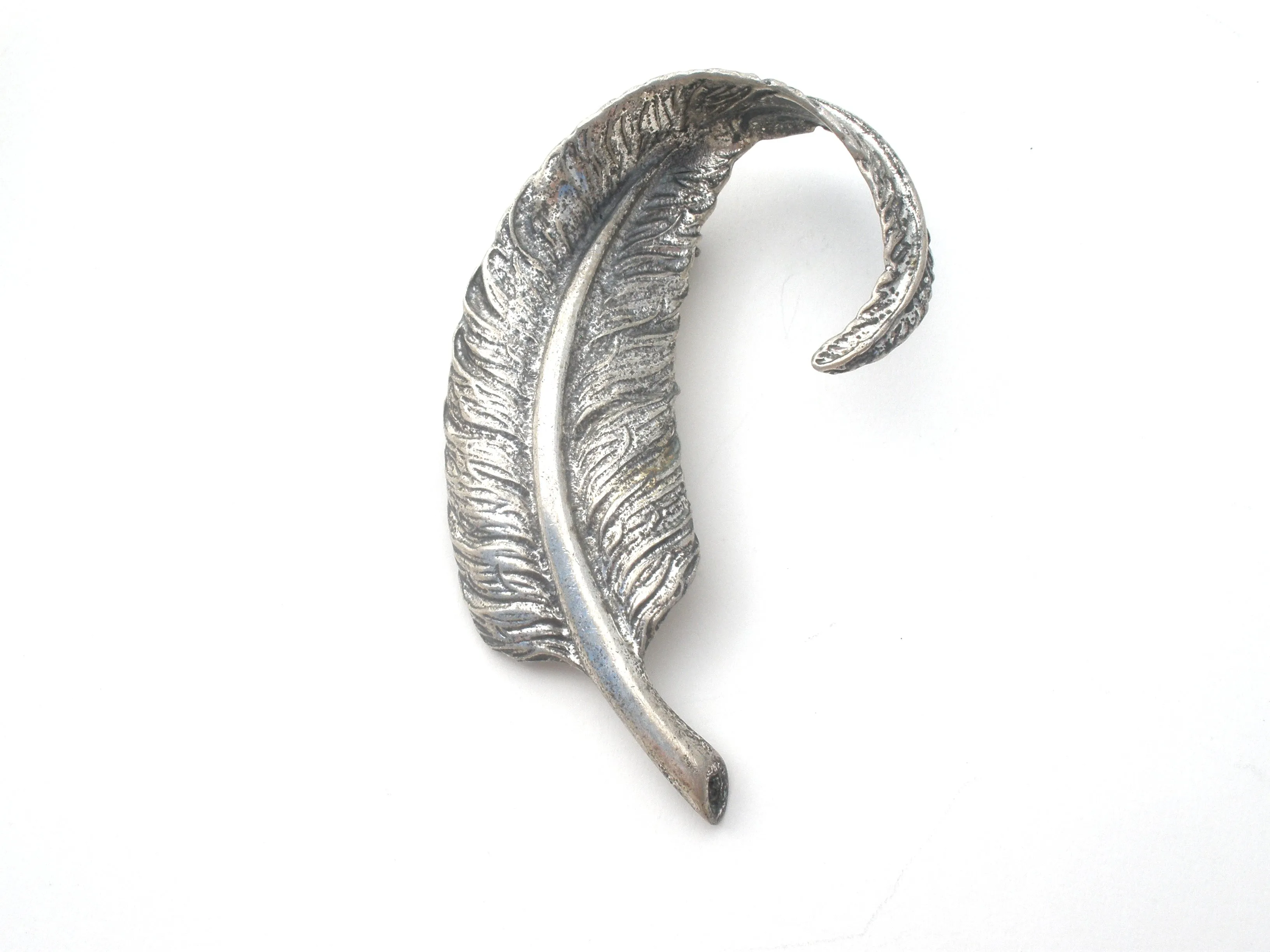 Danecraft Feather Brooch Pin Sterling Silver