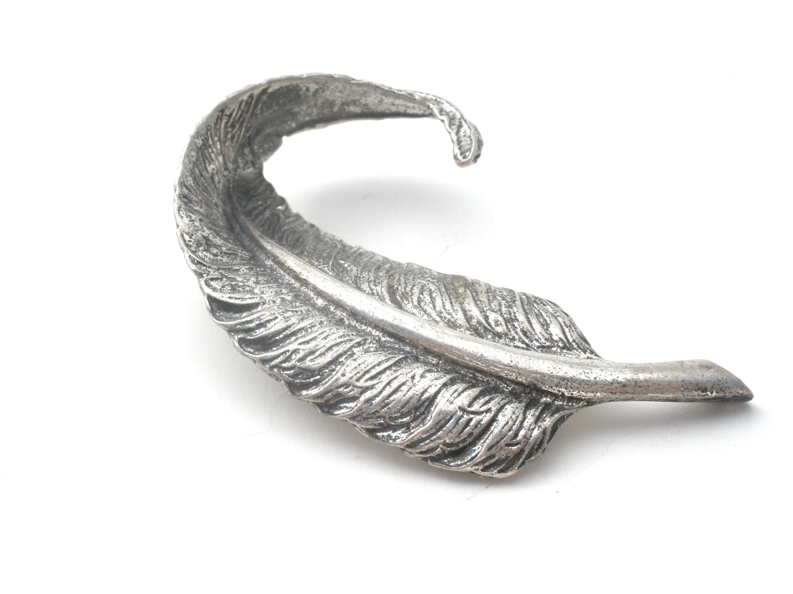 Danecraft Feather Brooch Pin Sterling Silver