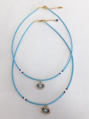 Diamante Evil Eye Necklaces