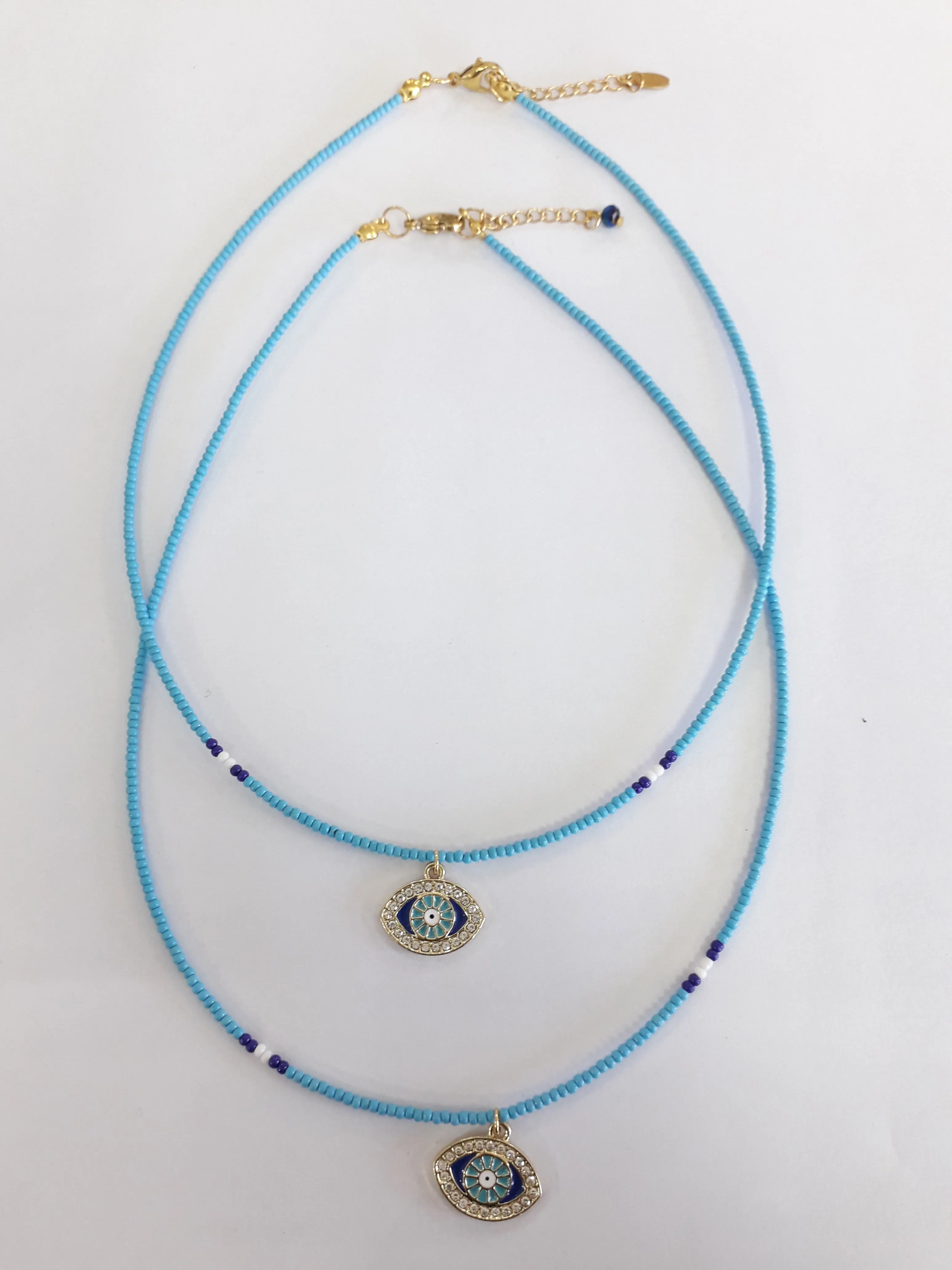 Diamante Evil Eye Necklaces