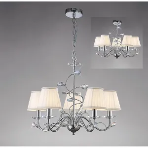 Diyas IL31215 Willow Pendant Polished Chrome/crystal