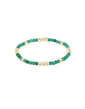 E Newton Worthy 3mm Bracelet Green Onyx