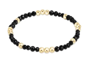 E Newton Worthy 3mm Faceted Onyx