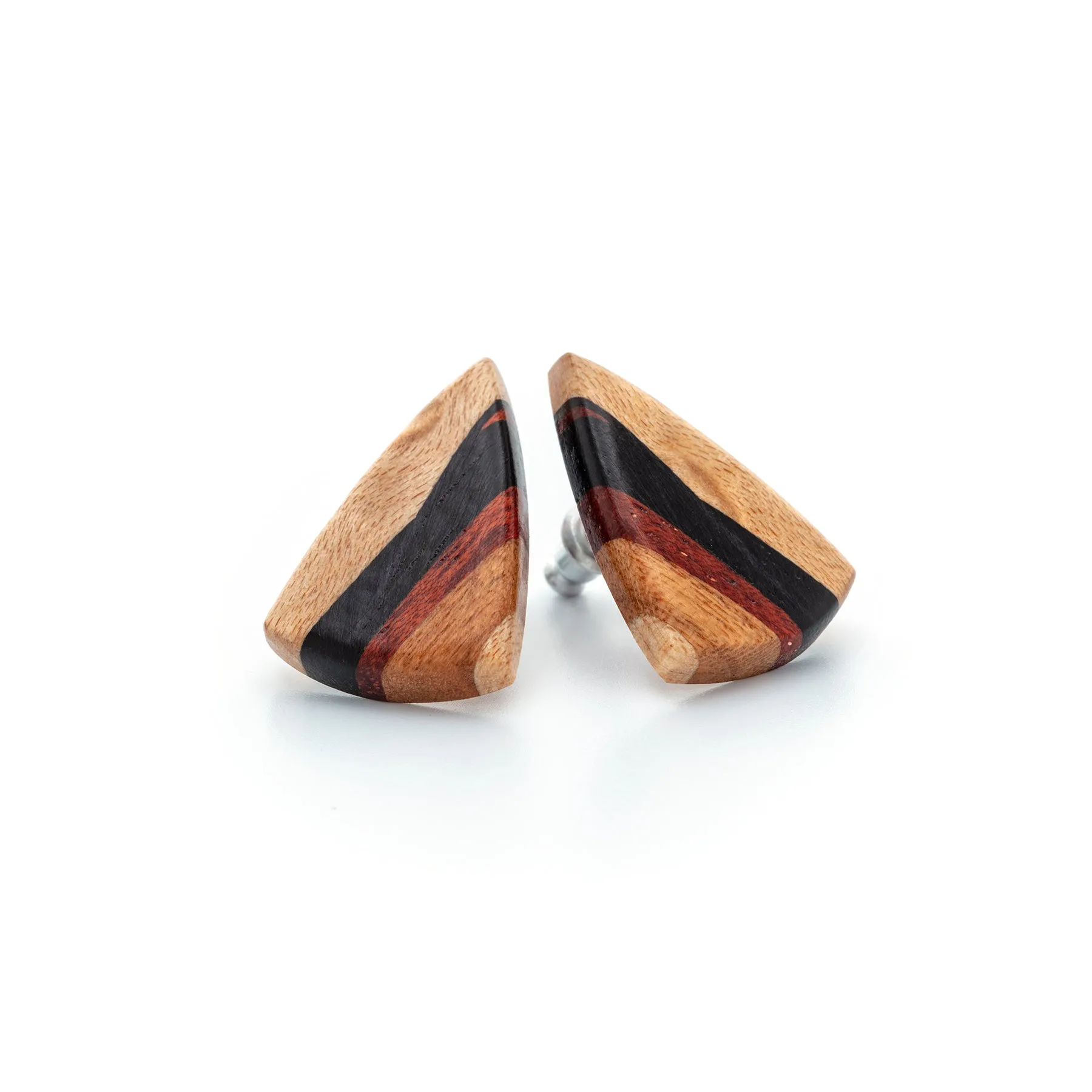 Earring - Inlaid Wood Post