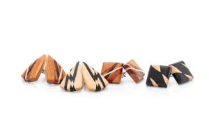 Earring - Inlaid Wood Post