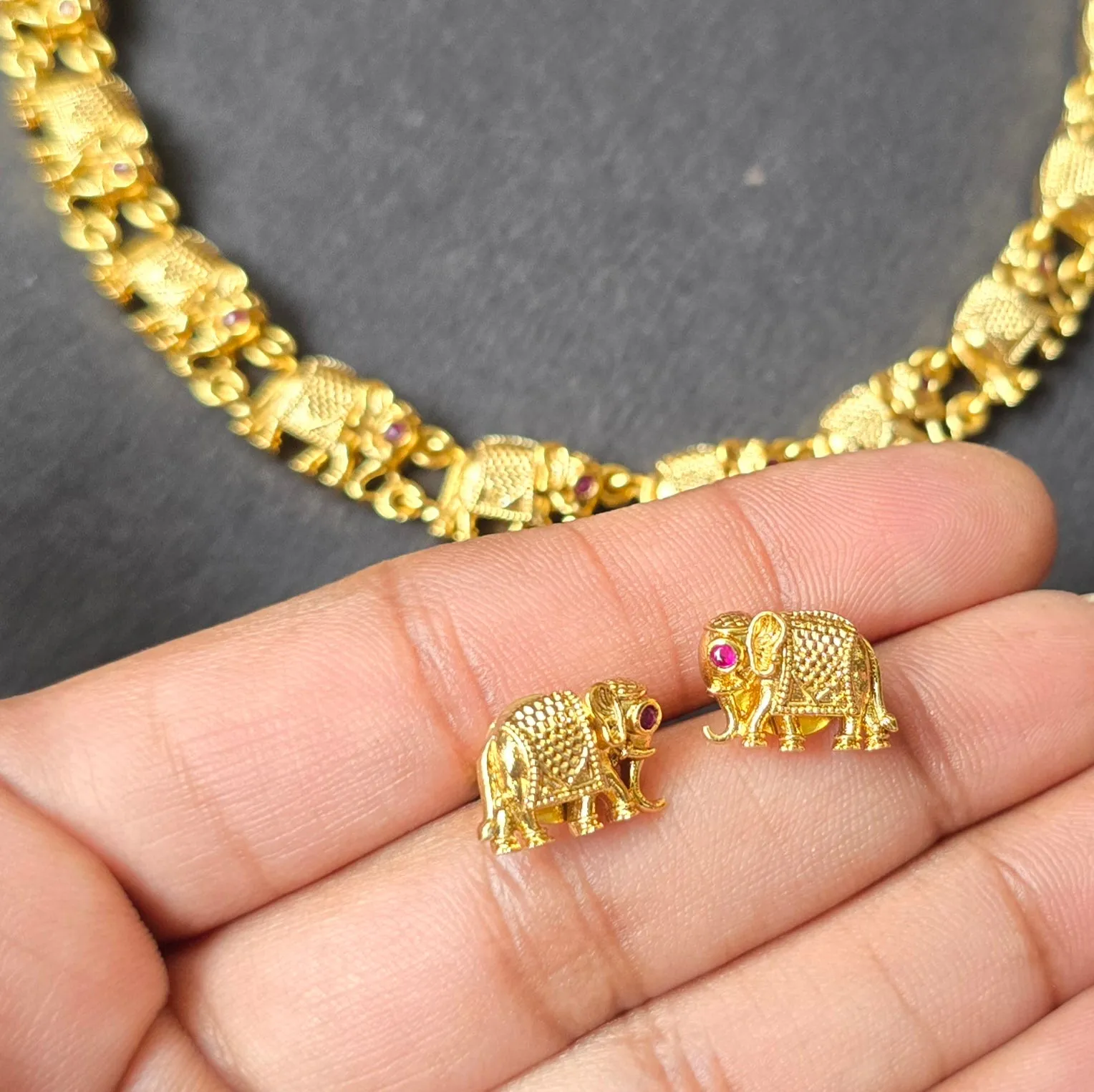 Elephant Choker Necklace