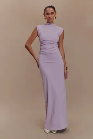 Elliot High Neck Sleeveless Maxi Dress - Lilac