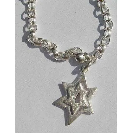 Emily Rosenfeld Sterling Silver Star of David Charm Bracelet