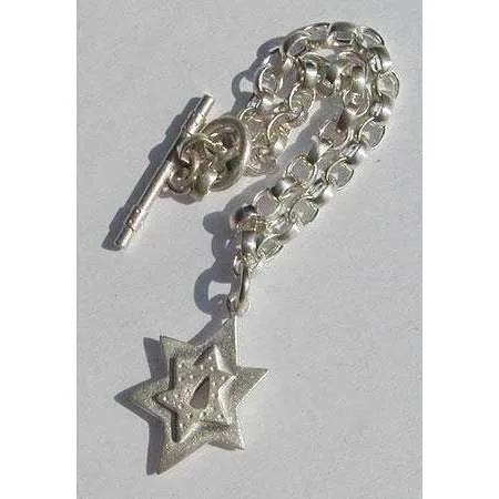 Emily Rosenfeld Sterling Silver Star of David Charm Bracelet