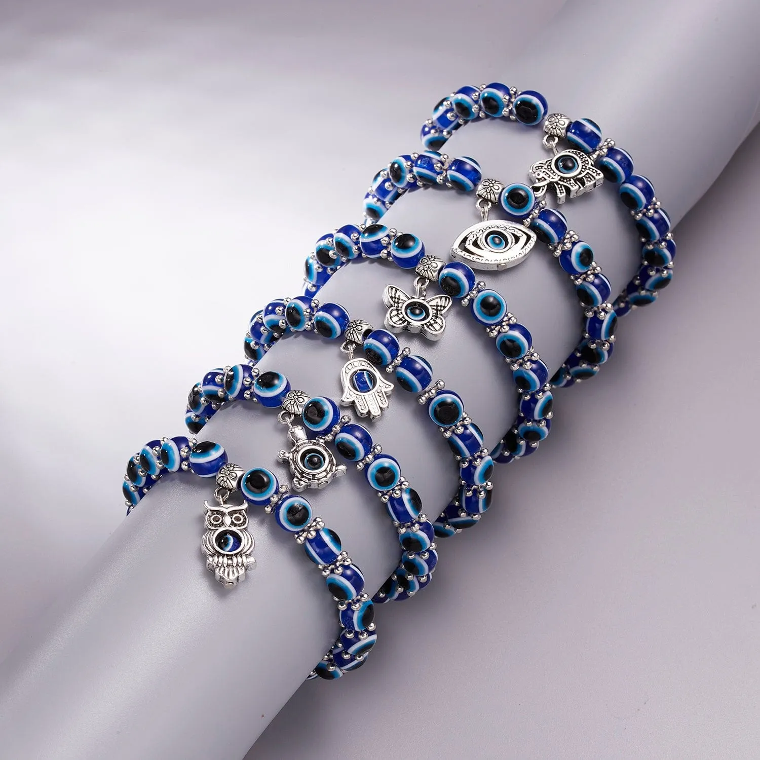 Evil Eye Handmade Beaded Bracelet