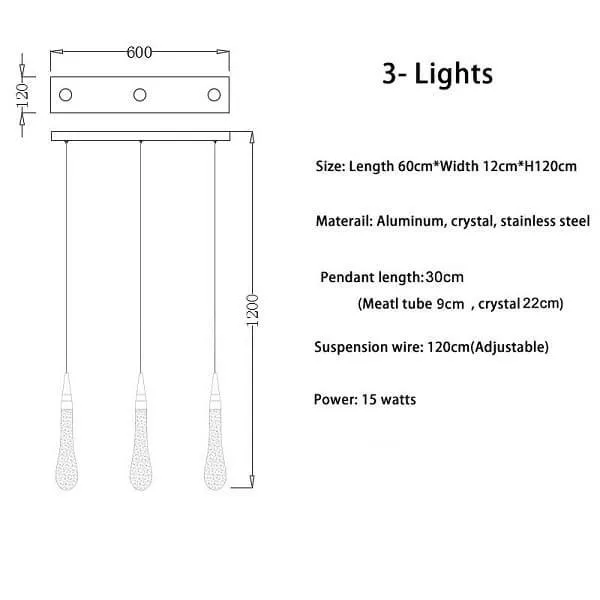 Forcis - Crystal Sparkle Drop Pendants