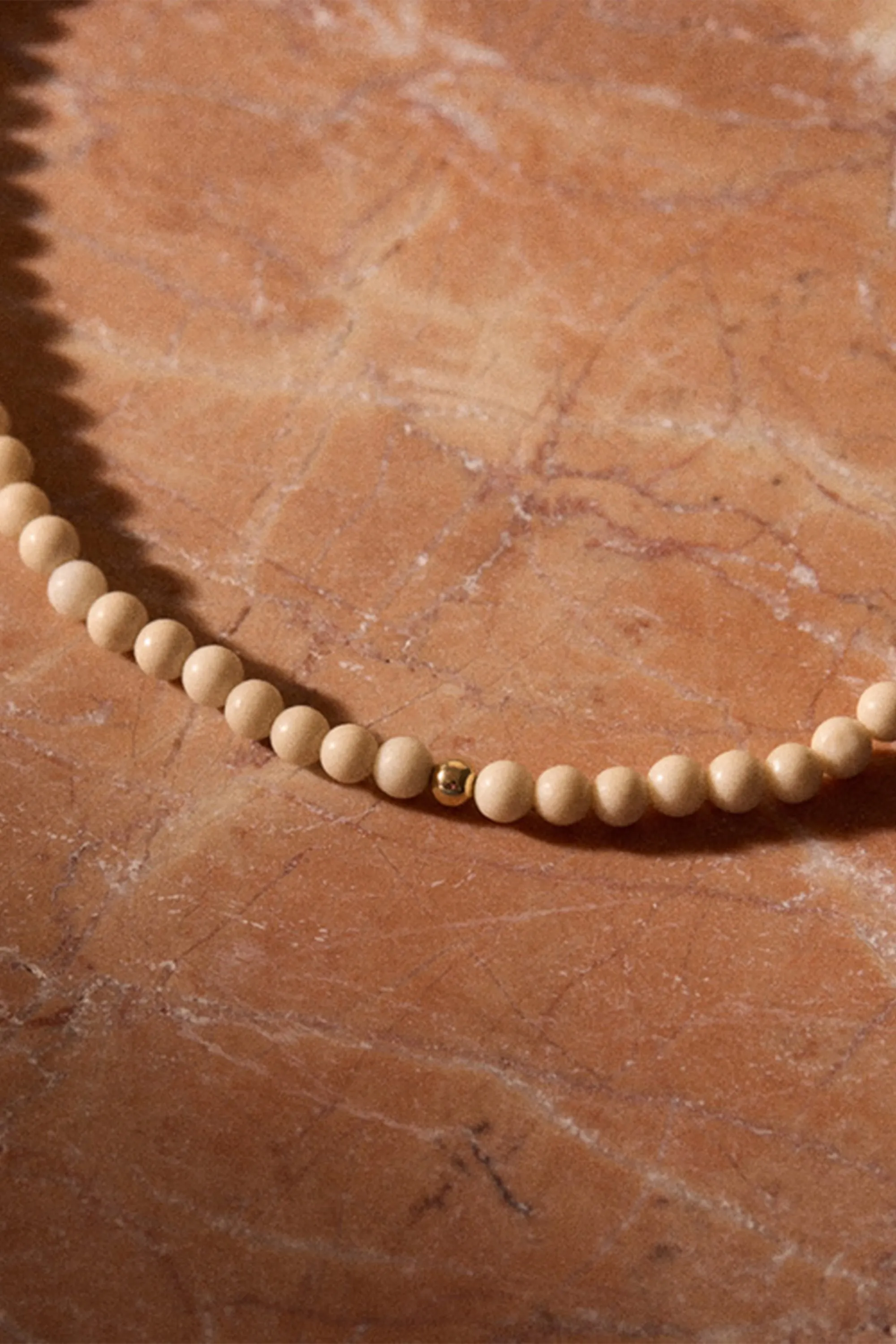 FORMENTERA MINI CREMA JASPER NECKLACE