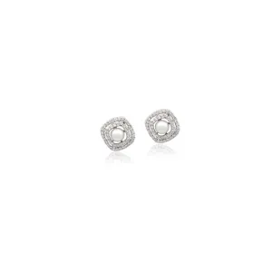 Freshwater Pearl & Cubic Zirconia Earrings