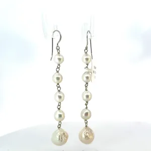 Freshwater Pearl Long Earrings