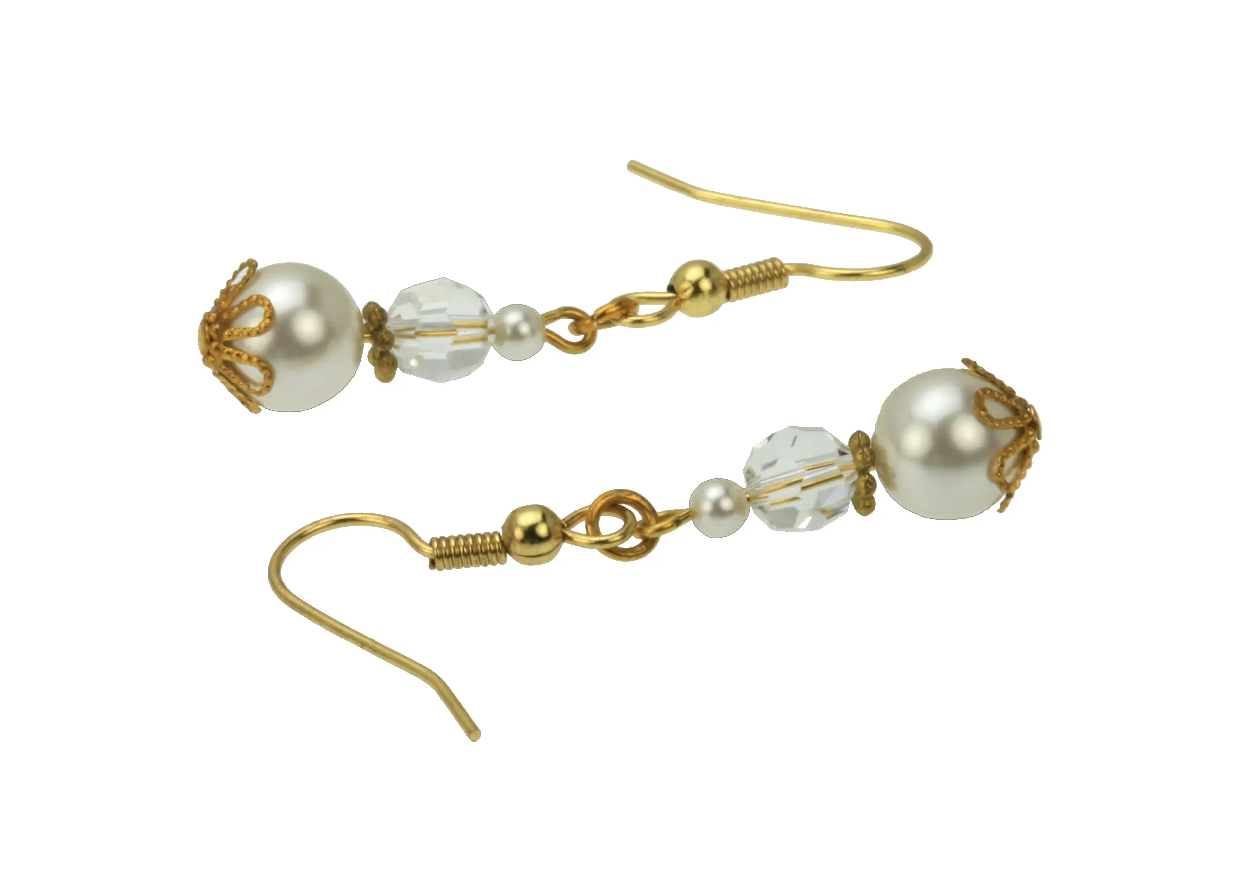 Gold April Birthstone Earrings