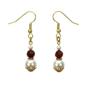 Gold January Birthstone Earrings