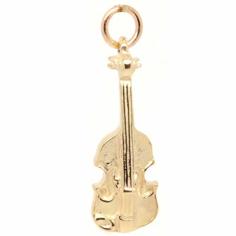 Gold Small Violin Charm