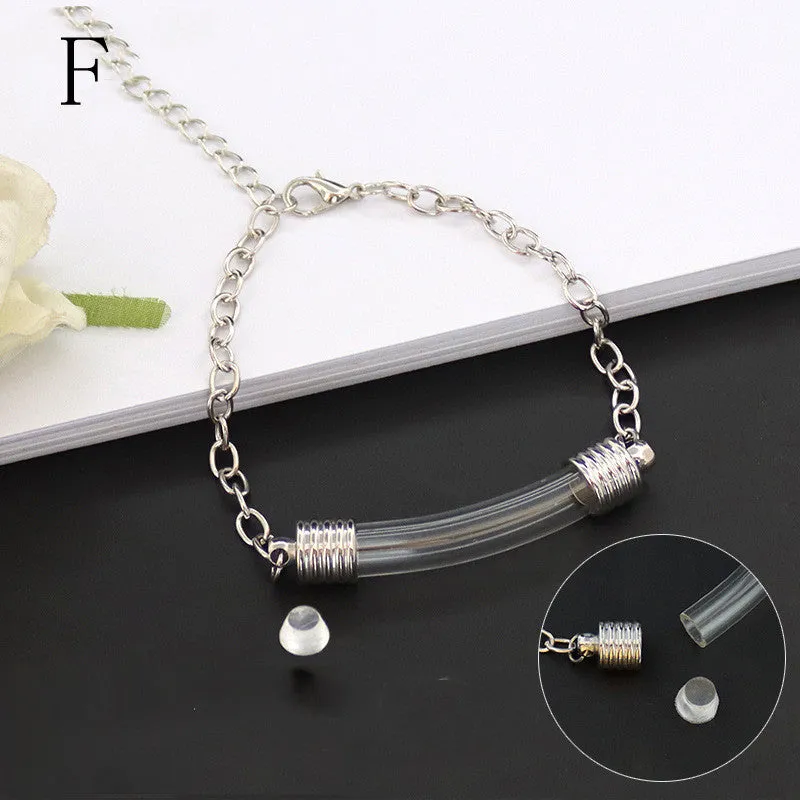 Handmade Jewelry Accessories Glass Elbow Wishing Bottle Bracelet