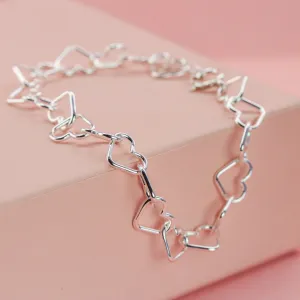 Heart Chain Link Bracelet