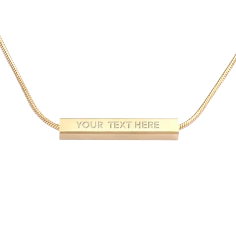 Horizontal Gold Necklace