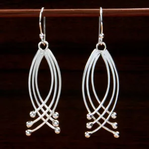 Illusion Curved Earrings