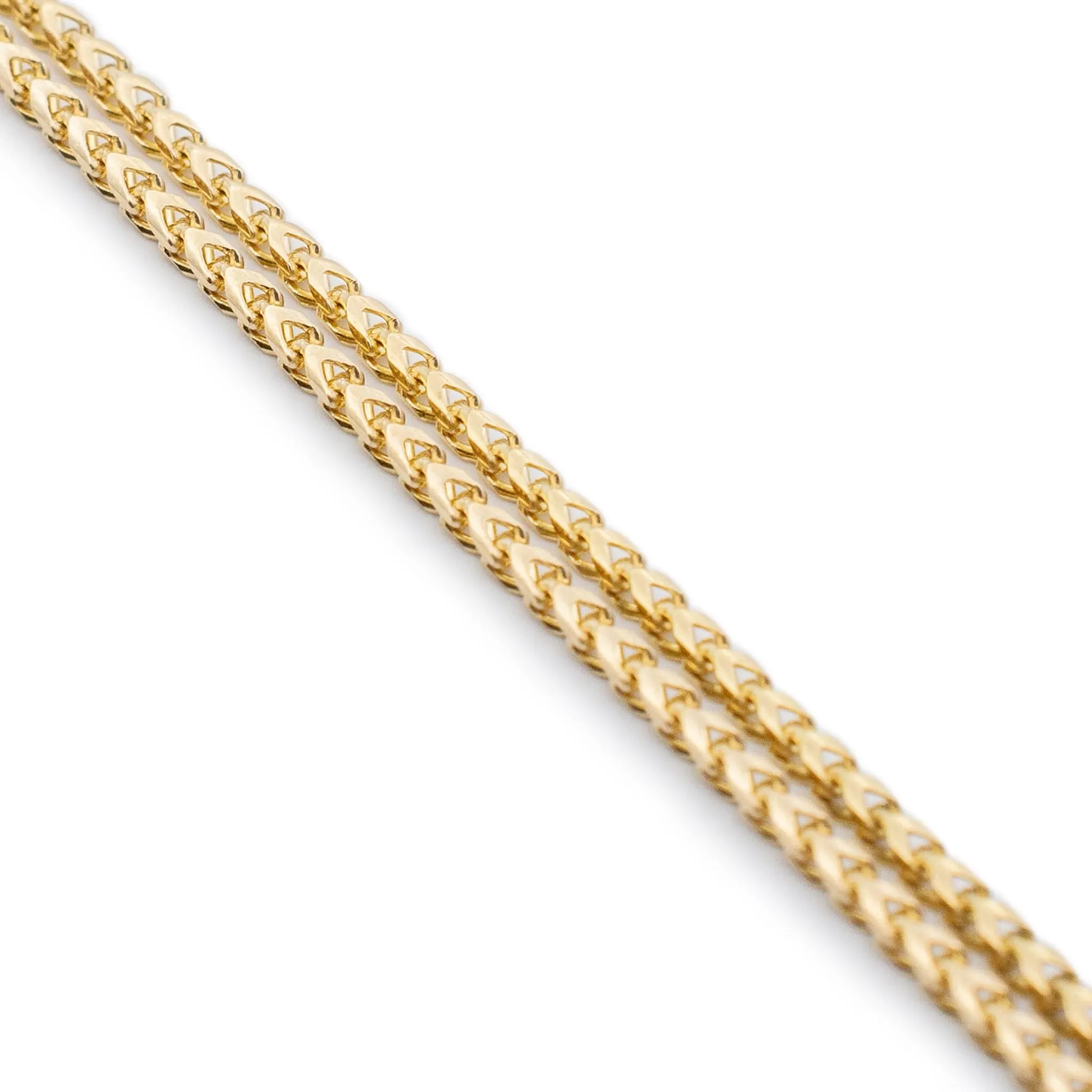 Jacoje 14K Yellow Gold Foxtail Chain Necklace