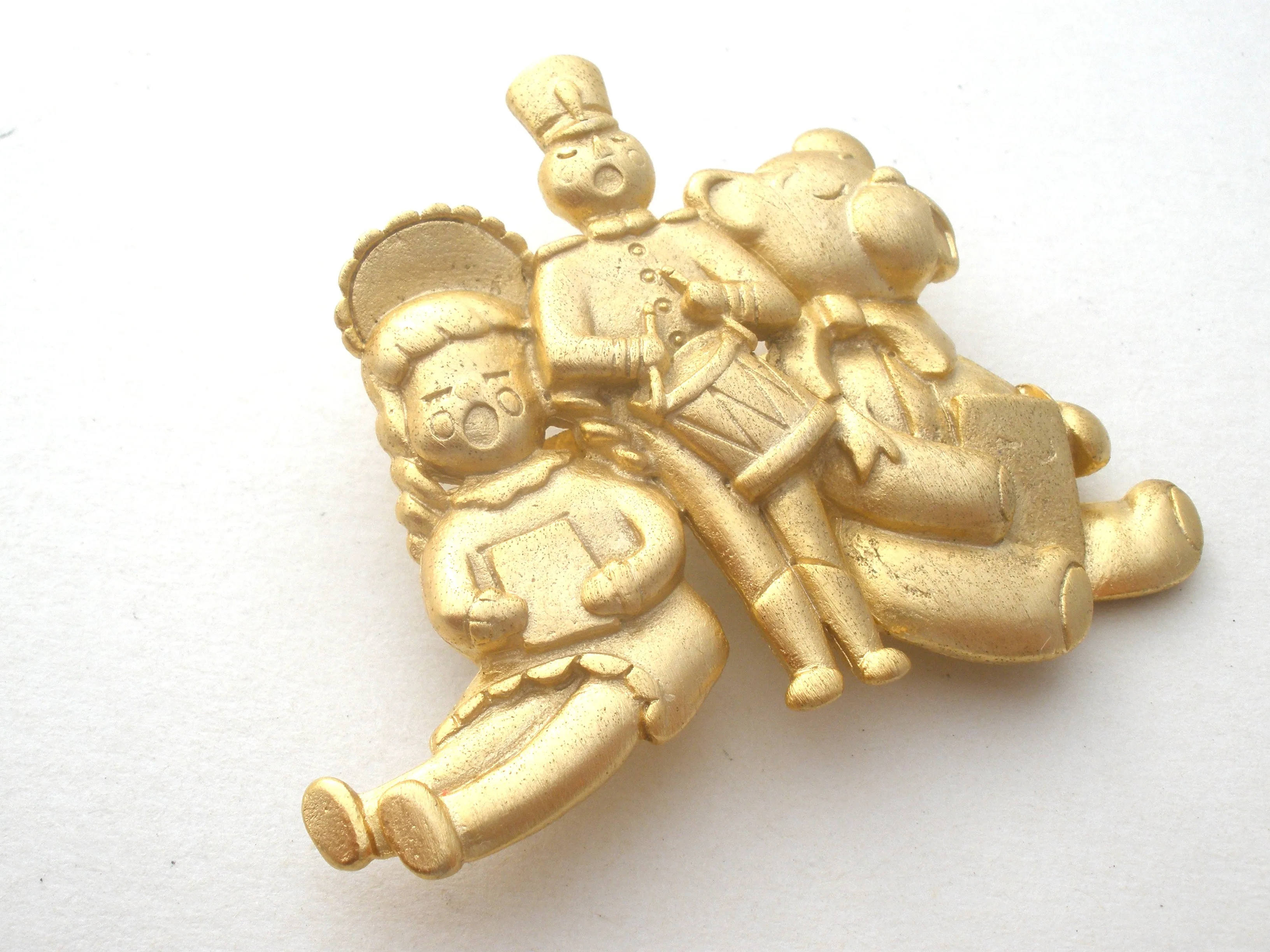 JJ Christmas Toy Brooch Vintage Pin