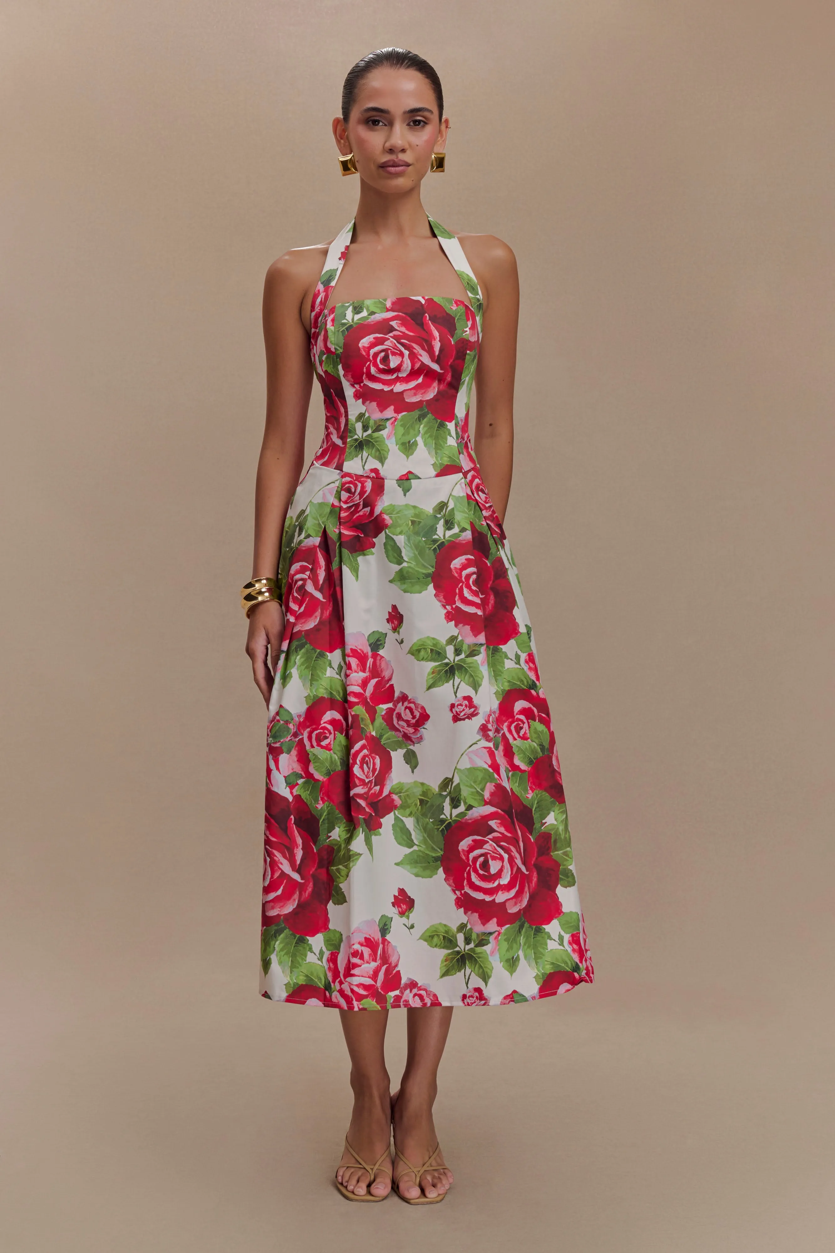 Juana Halter Midi Dress - Sonia Rose Print