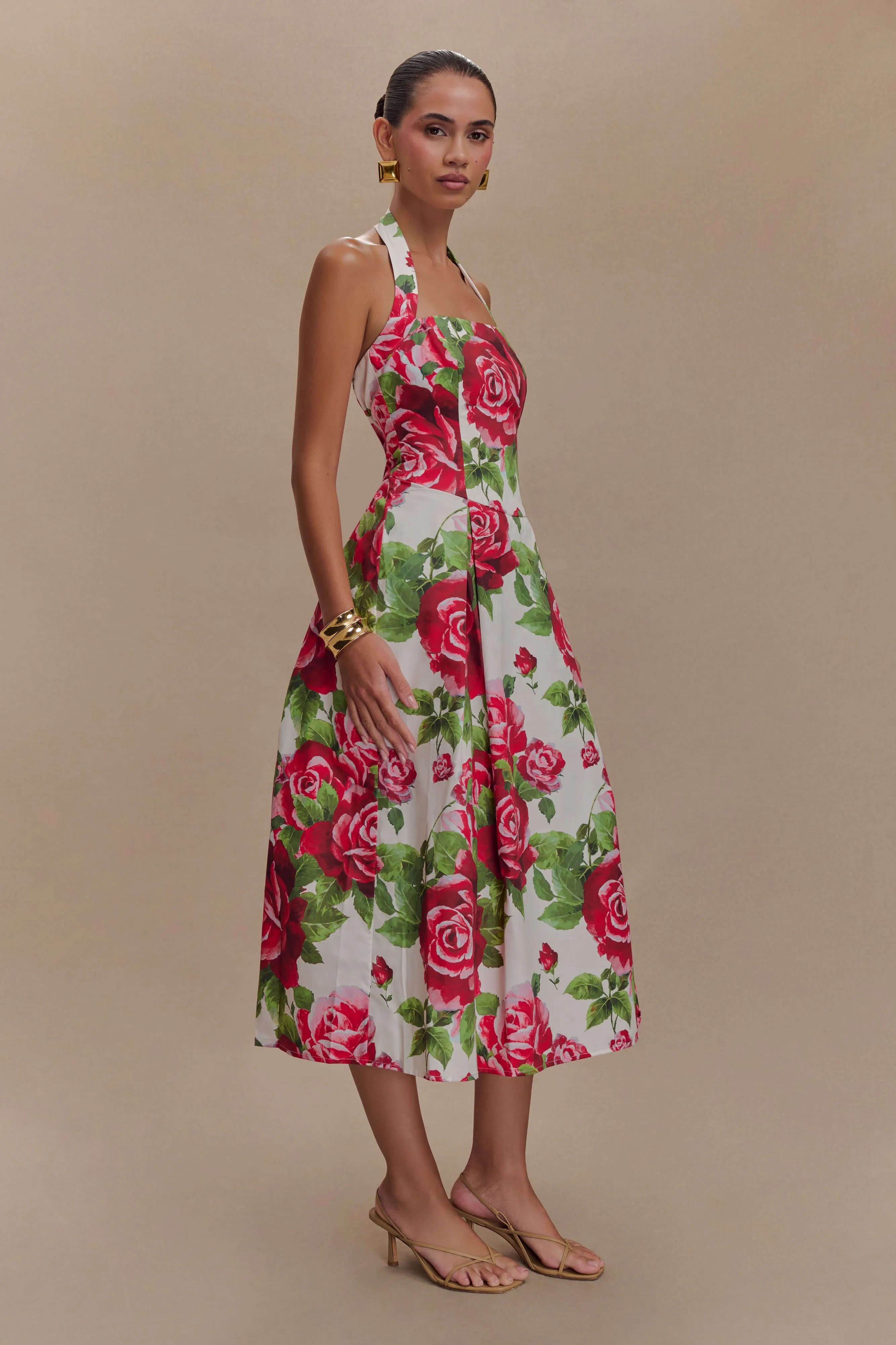 Juana Halter Midi Dress - Sonia Rose Print