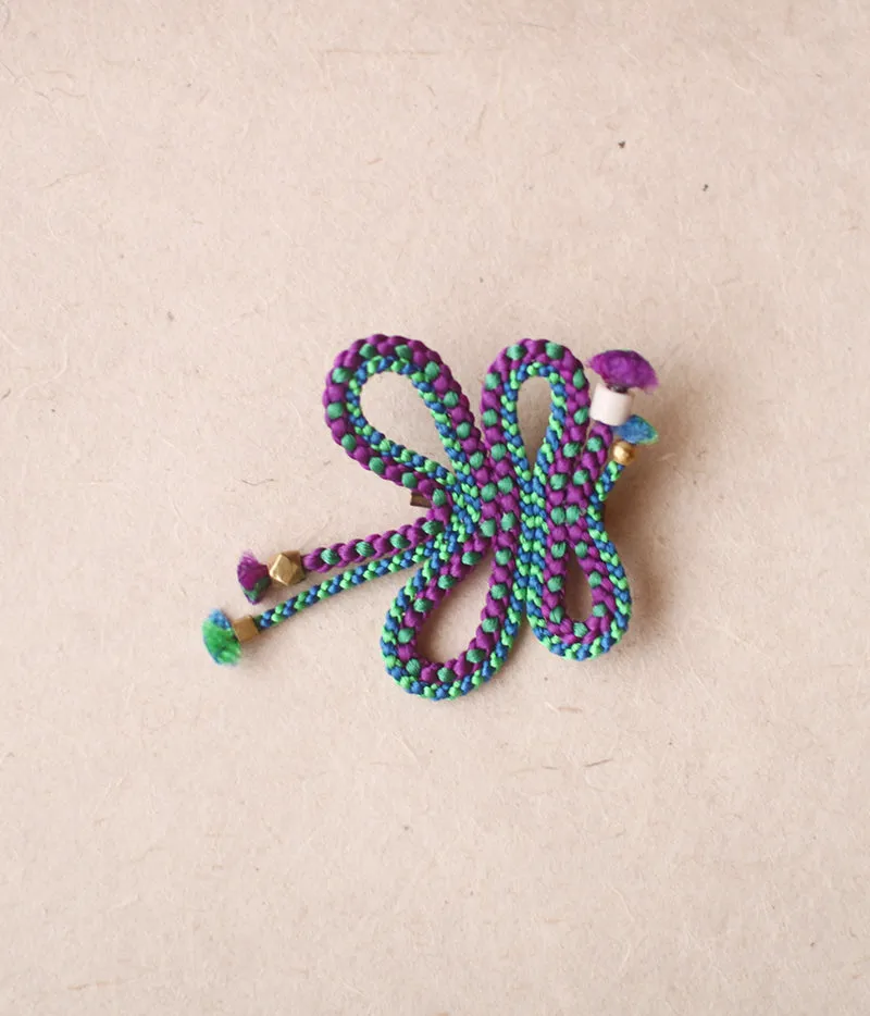 Kumihimo Brooch [C]