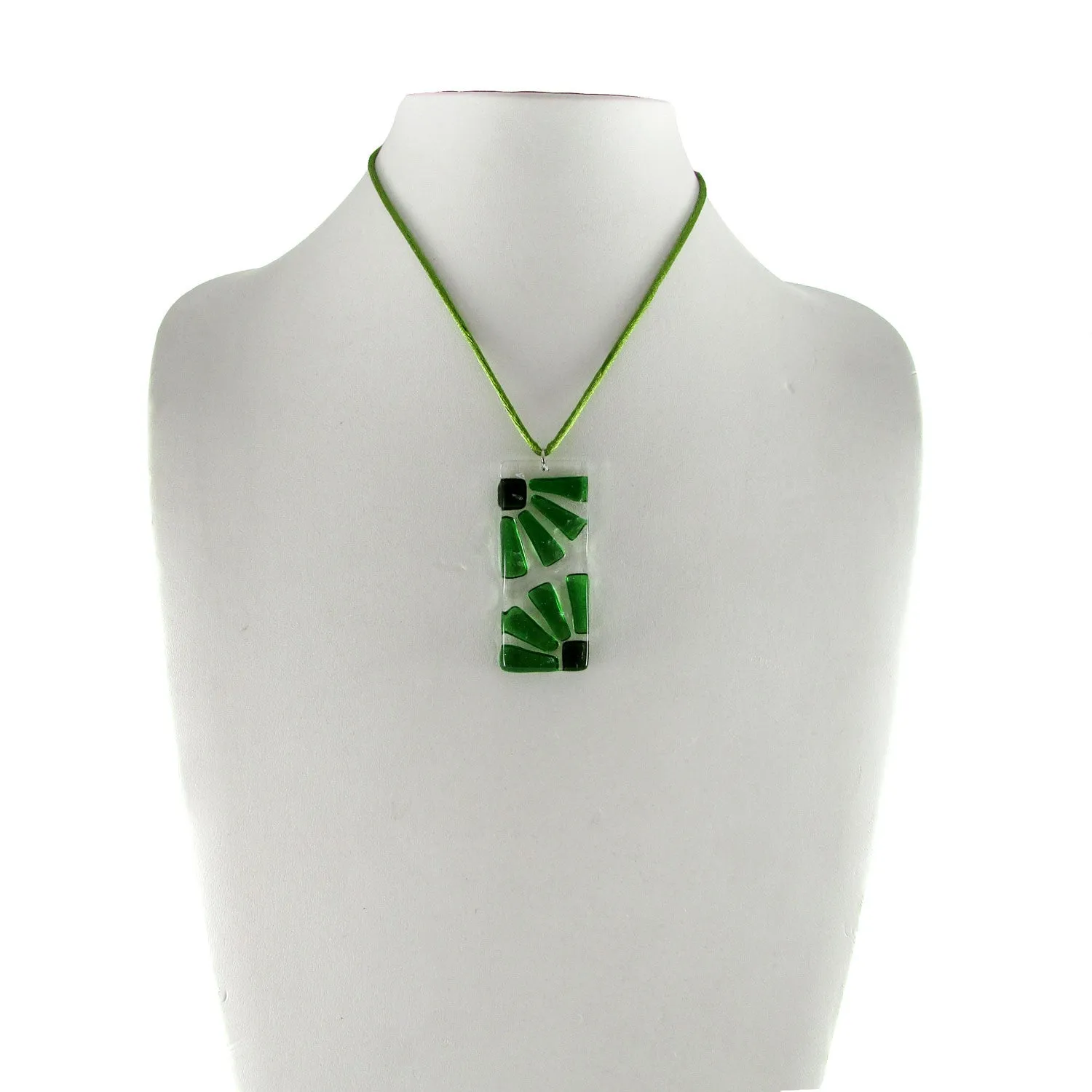 LAMA Glass Pendant - Lime Green