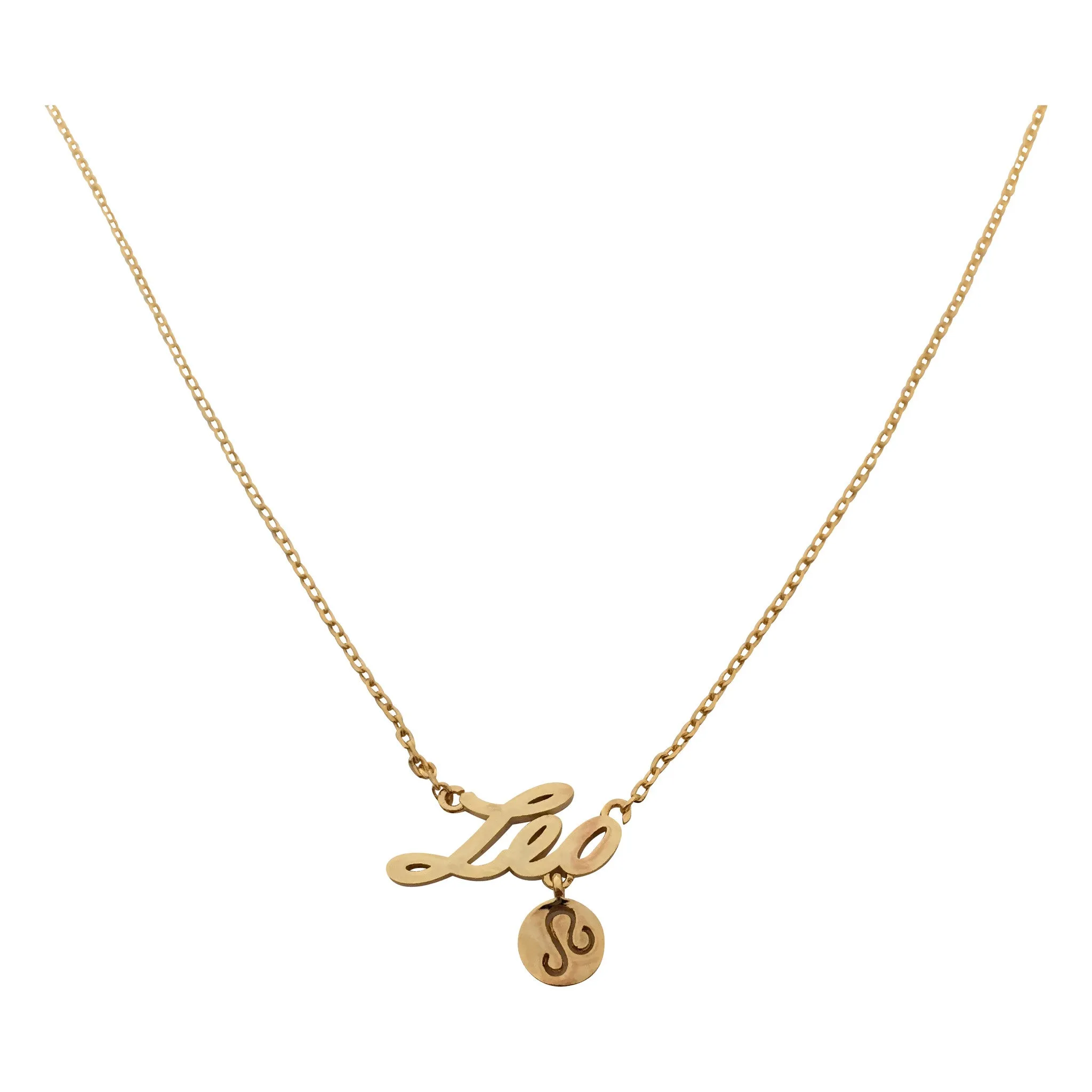 Leo Zodiac Necklace (gold)