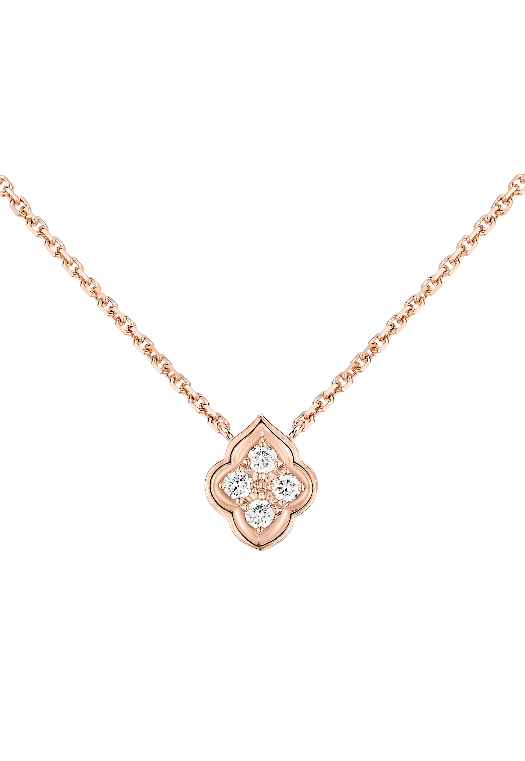 Luce - 4 Diamond Rose Gold Pendant