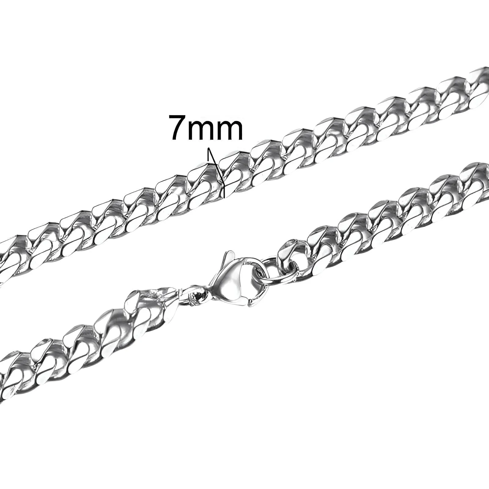 Men's Cuban Link Necklaces - 3 To 7 MM