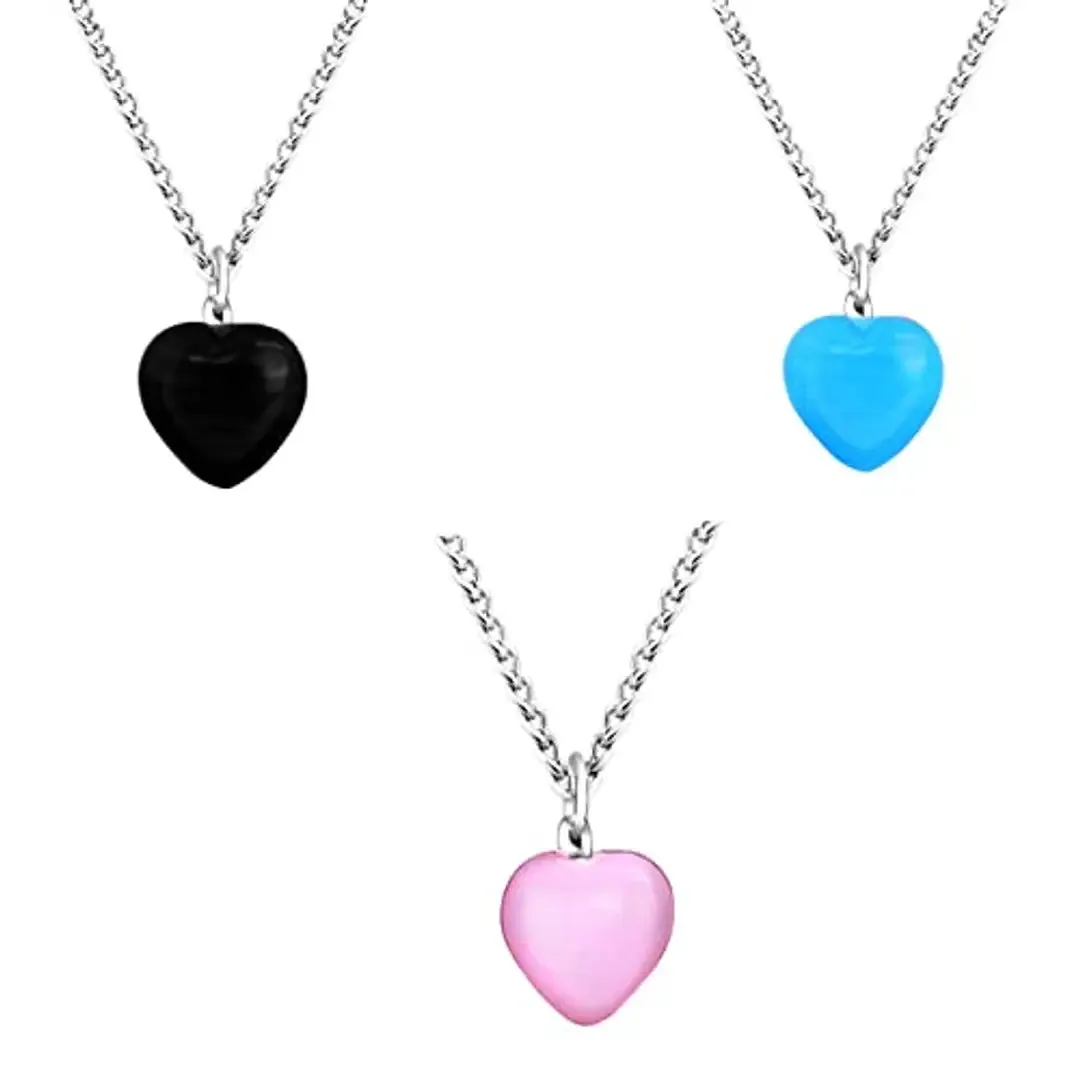 Mikado 3 Colorful Heart Pendant For Women