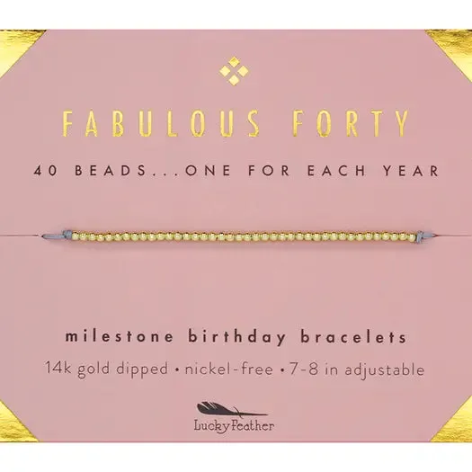 Milestone Birthday Bracelets